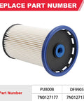 VW Passat 2012 2013 2014 2.0L TDi Diesel Fuel Filter Replacement Replaces PU8008 7N0127177 DF99057 7N0127177B