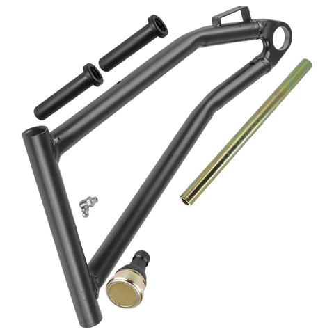 Front Lower Left A Arm For Polaris RZR 570 EFI 2012 2022 Must Have Replacement Kit With Ball Joint Long Pivot Shaft And Bushings For Durable UTV Steering Control black steel A-arm with bushings