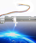 2 Phase 4 Wire Stepper Motor Linear Rail With 80mm Stroke Screw Actuator And Adjustable Slider, metallic gray, shown from the side.