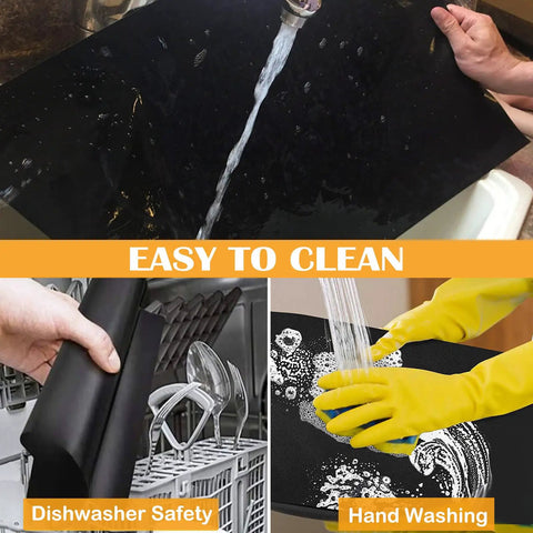 Nonstick Grill Mats Set Of 5 For Outdoor BBQ Grilling Reusable Teflon Mats Easy To Clean with Dishwasher and Hand Wash