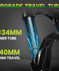 Beefy 140mm MTB Front Fork With 34mm Stanchions For 26 27.5 29 Inch Wheels, upgrade travel tube detail