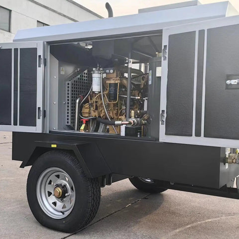 Custom 10 To 24 M3 Min High Capacity Mobile Industrial Rotary Screw Air Compressor For Construction Mining Drilling Applications Powerful Portable Gas Powered Unit Get It Quick Now
