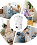 Portable Mini Sock Washing Machine Cordless Rechargeable Battery Power for easy laundry and stain removal in compact spaces.