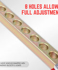 Close-up of DNA Motoring CV joint puller strip with 8 holes; metal, universal fit