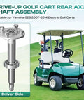 Heavy Duty Golf Cart Rear Axle Shaft Assembly Replacement For Yamaha G29 Electric Models 2007 To 2014 Driver Side Short Axle Kit