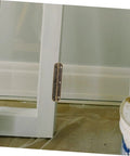 heavy duty piano hinge set on cabinet door