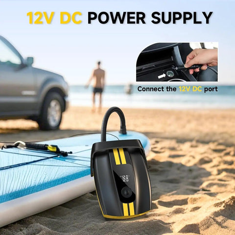 Electric Portable Grab And Go Paddle Board Pump With Auto Off 50 Psi Nine Modes SUP Pump For Stand Up Paddle Boards Cars Kayaks Motorcycles And Bicycles Non Rechargeable 500 L Per Minute Fast Fill
