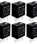 Six Pack 12V 40A 4 Pin Automotive Relay Replacement For 8T2T 14B192 AA And FoMoCo Style Units O101K Compatible Durable Auto Relay For Cars Trucks And SUVs, six relays