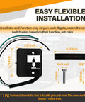 3-Wire Liftgate Control Switch Kit For Tuck Under Style Gates Replaces OEM Parts 80001431 80000429 80000425 dimensions.