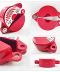 Valve Lockout Device 2 Pack Rotating Plastic Outdoor Water Hose Protector Babyproof 1 To 2.5 Inch Diameter Handles Red Secure
