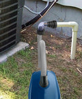 AC Drain Line Vacuum Adapter Kit Pro Grade For PVC Pipe From Three Quarter Inch To Two Inch shown in outdoor setting