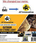 AT Innovative 33Ft 100 LED Outdoor Waterproof String Lights Warm White For 12V Low Voltage Landscape Lighting on trees