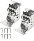 Premium Folding Brackets With Self Locking Hinges And Mounting Screws For Table Legs and Bed Frames, metal brackets with screws.