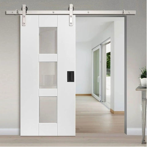 Sliding door with Two Pack Concealed Recessed Pull Handles For Drawers Cabinets And Sliding Doors Five Inch By Three And One Quarter Inch