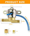Diagram showing dimensions of 4040 Humidifier Water Solenoid Valve Replacement For Aprilaire Models 220 224 400 500 600 700 Series