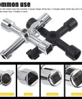 Thirteen Piece Utility Keys Kit For Plumbing And Home Use with 4 way service cross key and multiple socket key shapes visible.