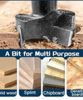 Heavy Duty 10 Piece Forstner Drill Bit Set Dead On Sharp Carbide Tipped No Sweat Drilling Hole Saw Kit for solid wood, splint, chipboard.