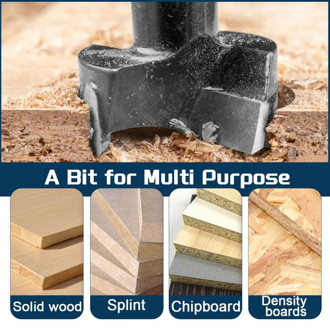 Heavy Duty 10 Piece Forstner Drill Bit Set Dead On Sharp Carbide Tipped No Sweat Drilling Hole Saw Kit for solid wood, splint, chipboard.
