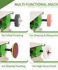 Heavy Duty 1380W Lapidary Saw Kit with Water-Cooled Table for multi-functional gem cutting and polishing