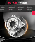 Front Wheel Bearing Hub Assembly for Prius 2004 2005 2006 2007 2008 2009 5 Lug 1.5L L4 Engine Compatible Replacement Kit