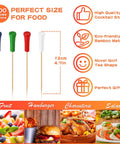 Multicolor Golf Tee Picks Set Of 500 For Appetizers And Party Decor Bamboo Toothpicks In Red Blue Green White