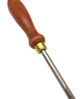 Pro Grade Cabinet Scraper Burnisher Tool with hard maple handle and super hard high speed steel rod, made in USA.