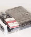 10 Pack Clear Vinyl Zippered Storage Bags With Display Pocket, 9 x 11 x 2 Inches, Durable 4 Gauge Vinyl, White Nylon Zipper