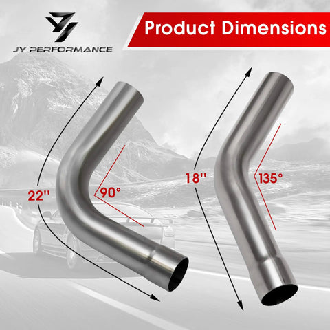 2.5 Inch Mild Steel Universal Exhaust Kit With Mandrel Bends And Straight And U Bend Tubing 16 Gauge 90 and 135 degree bends