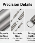 Super Cool 20 Pack Tiny 304 Stainless Steel Extension Springs For Heavy Duty Fixes No Rust Ever Lasts Long And Works Perfect Without Jamming showing precision details and smooth surface.