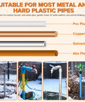 Six Foot Water Pipe Heat Blanket Stick On Waterproof Pipe Heater Tape With Aluminum Foil For Straight Water Pipes Freeze Protection Pipe Wrap For Metal And Plastic Pipes 38.5 Inch By 6.2 Inch suitable for metal and plastic pipes