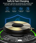 Anti Slip Aircraft Grade Aluminum Wireless Charger Pad With 15W Max Fast Charging for iPhone 17 Series and Samsung Galaxy detail