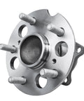 Rear Wheel Bearing Hubs Kit For 1996 Through 2005 Toyota RAV4 2WD ABS 5 Bolt 4 Bolt Square Flange Left And Right Replacement Hub Assembly 2 Piece Set Includes Easy Install No Fuss - front view