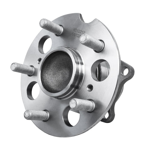 Rear Wheel Bearing Hubs Kit For 1996 Through 2005 Toyota RAV4 2WD ABS 5 Bolt 4 Bolt Square Flange Left And Right Replacement Hub Assembly 2 Piece Set Includes Easy Install No Fuss - front view