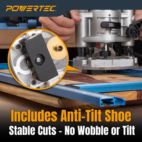 Dead Straight Precision Adjustable Router Jig With Built In Scales For Cutting Clean Grooves Slots And Inlays Rock Solid Woodworking Template Up To 24 By 24 Inches For Zero Guesswork Panel Work, showcasing anti-tilt shoe for stability.