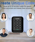 Digital screen of Keyless Entry Door Lock With Electronic Keypad Deadbolt Auto Lock Hassle Free Quick Install at home