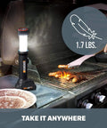 20V Power Share Multi Function LED Flashlight With 360 Degree Lantern Desk Lamp on outdoor grill