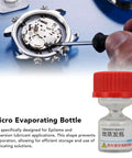 Evaporating Glass Bottle For Watch Repair Precise Lubricant Application And Diffusion Prevention Epilame Fixodrop Lubeta Compatible