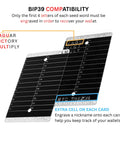 Metal Seed Phrase Plate For Crypto Wallets, 24 Word Plus 25th Word Engraving, Steel Crypto Key For Bitcoin And Other Coins, layout view