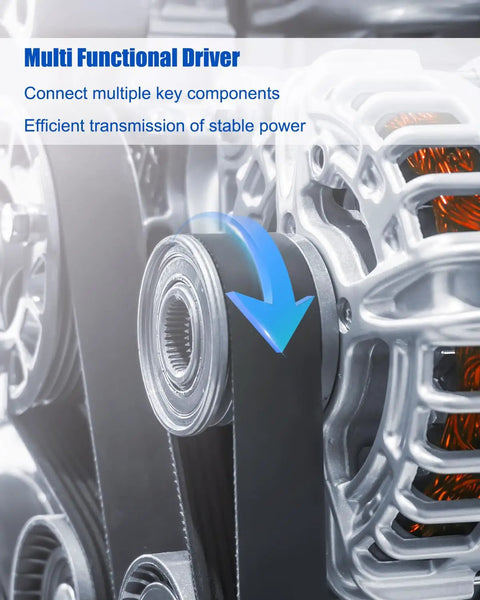 Top Tier Serpentine Drive Belt For Honda Crv L4 2.4L And Dodge Ram 1500 Viper With Seven Ribs Long Lasting Epdm Rubber Cord.
