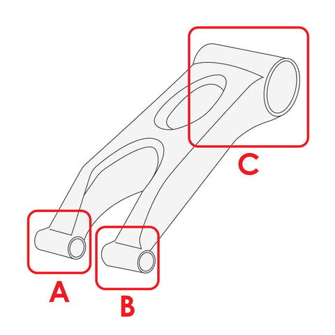 Diagram of Rear Swing Arm Bushing Kit For Yamaha Blaster YFS200 1988 2006 With Pivot Shafts Solid Bushings Bearings