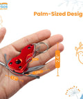Red 5 In 1 Key Chain Multitool With LED Light And 4 In 1 Screwdriver Bottle Opener Can Opener Compact Pocket Tool Sweet Religious Gift
