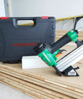 Slick 20 Gauge Pneumatic L Cleat Flooring Nailer Kit For Snapping Down Engineered And Hardwood Planks with case