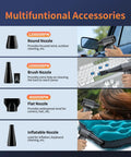 Cordless Air Duster With Stepless Speed Control And Brushless Motor Metal Shell Blower Delivers 120000 RPM, multifunctional nozzles for cleaning