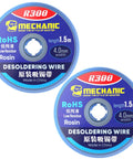 Pro Grade Solder Wick No Clean Braided Desoldering Wick For Electronics Copper Wire 4.0mm By 1.5m spools