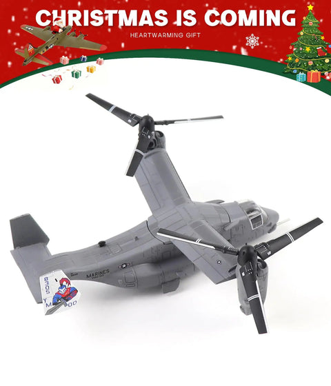 V-22 Osprey 1 To 144 Scale Die Cast Model Aircraft Kit All Metal Navy Military Plane With Foldable Wings