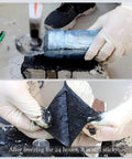 Image showing Tough As Nails Self Adhesive Roofing Underlayment Roll being tested for stickiness after freezing.