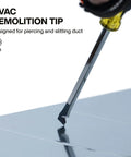 Duct Slitter Demolition Driver 5 16 Inch Bit With 6 Inch Blade Piercing Metal Duct Surface