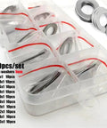 Ultra Thin Stainless Steel Washer Set For Bolt And Screw Tightening, 304 Grade DIN 988 Compatible M9 Through M18, Adjustable Shim Gasket Kit, 0.1mm Thickness, Corrosion Resistant DIY Friendly Gear, assorted bags