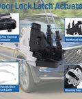 Rear Right Passenger Door Lock Actuator Replacement For Santa Fe XL 2013-2019 Santa Fe Sport 2013-2018 with features labeled.