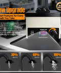 Desktop Solder Fume Extractor With 3 Stage HEPA Carbon Filtration Adjustable Speed Beefy 71 CFM Suction control display